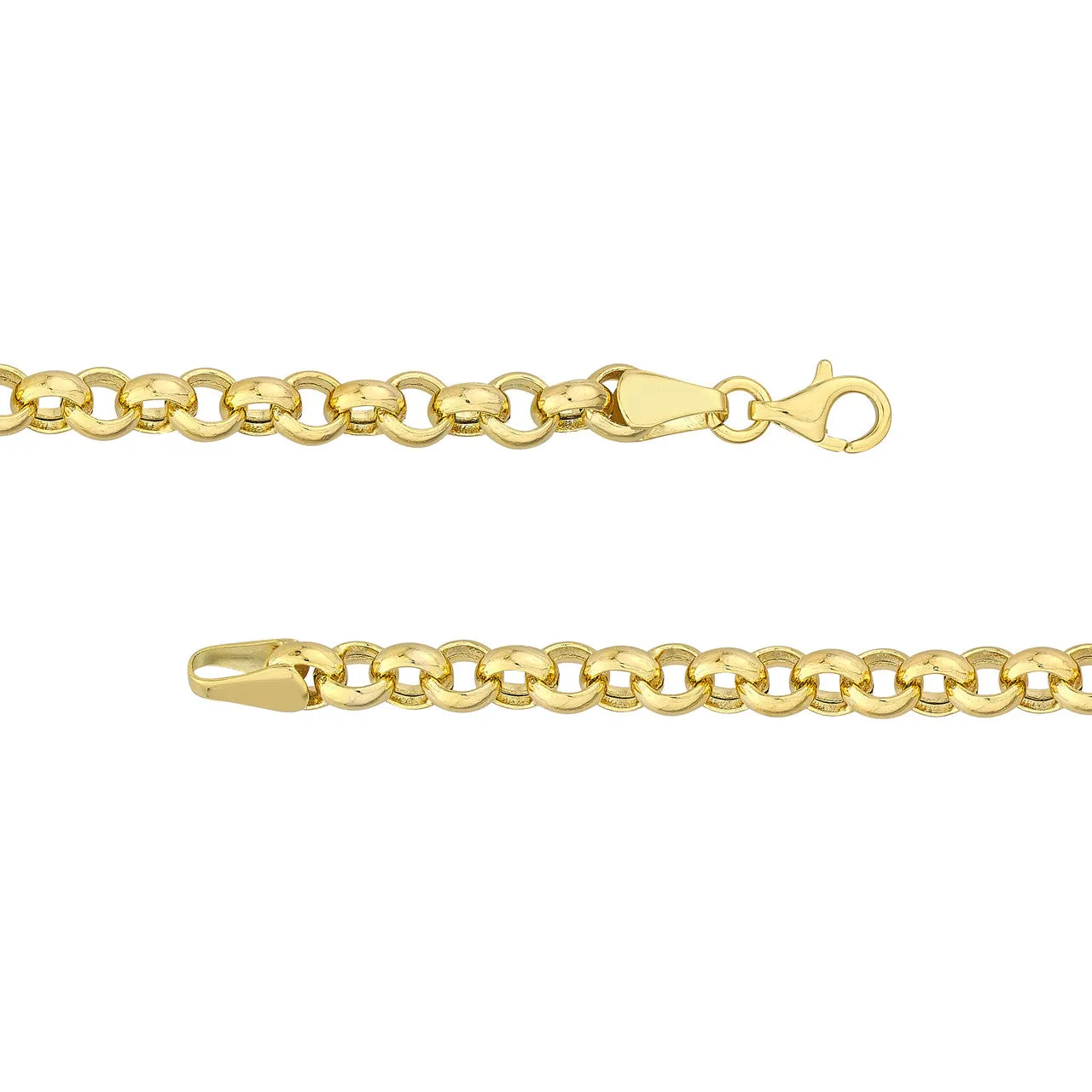 14K Yellow Gold 5.2mm Rolo Chain Bracelet