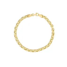 14K Yellow Gold 5.2mm Rolo Chain Bracelet