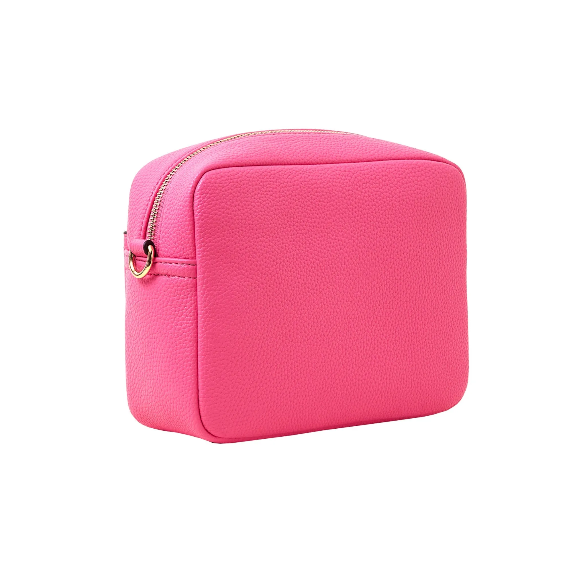 Accessorize London Women's Pink Camera Bag With Webbing Strap