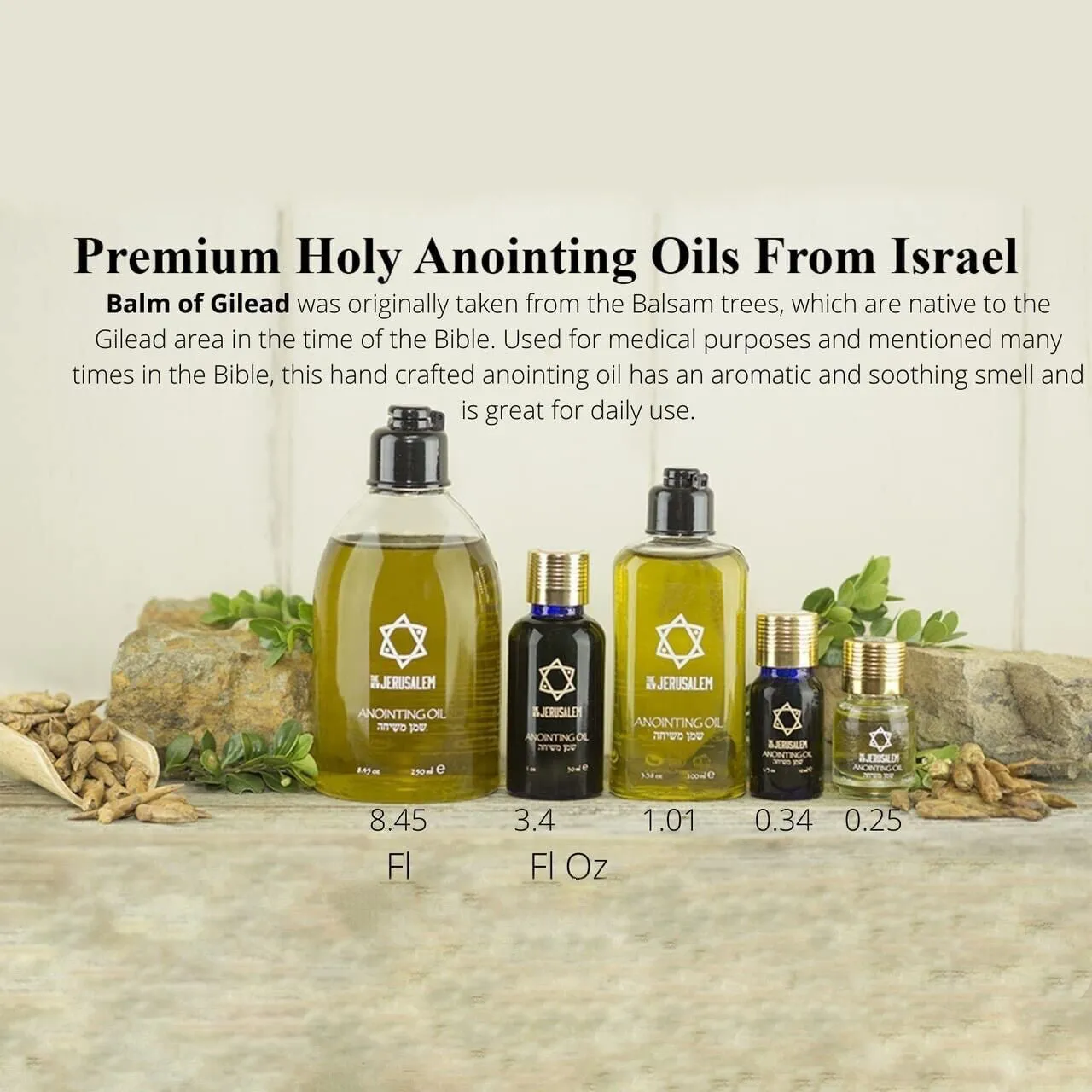 Anointing Oil Bridal Garden Religious Handmade the new Jerusalem 10 ml. - 0.34 Fl Oz.