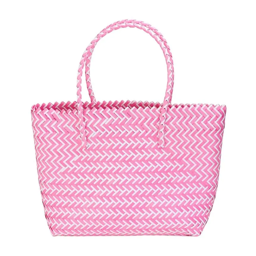 Basket Woven Tote Bag Beach Bag