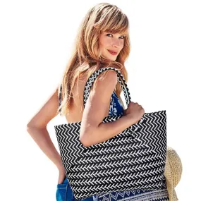 Basket Woven Tote Bag Beach Bag