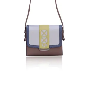 Cream & Beige Anya Cross Bag