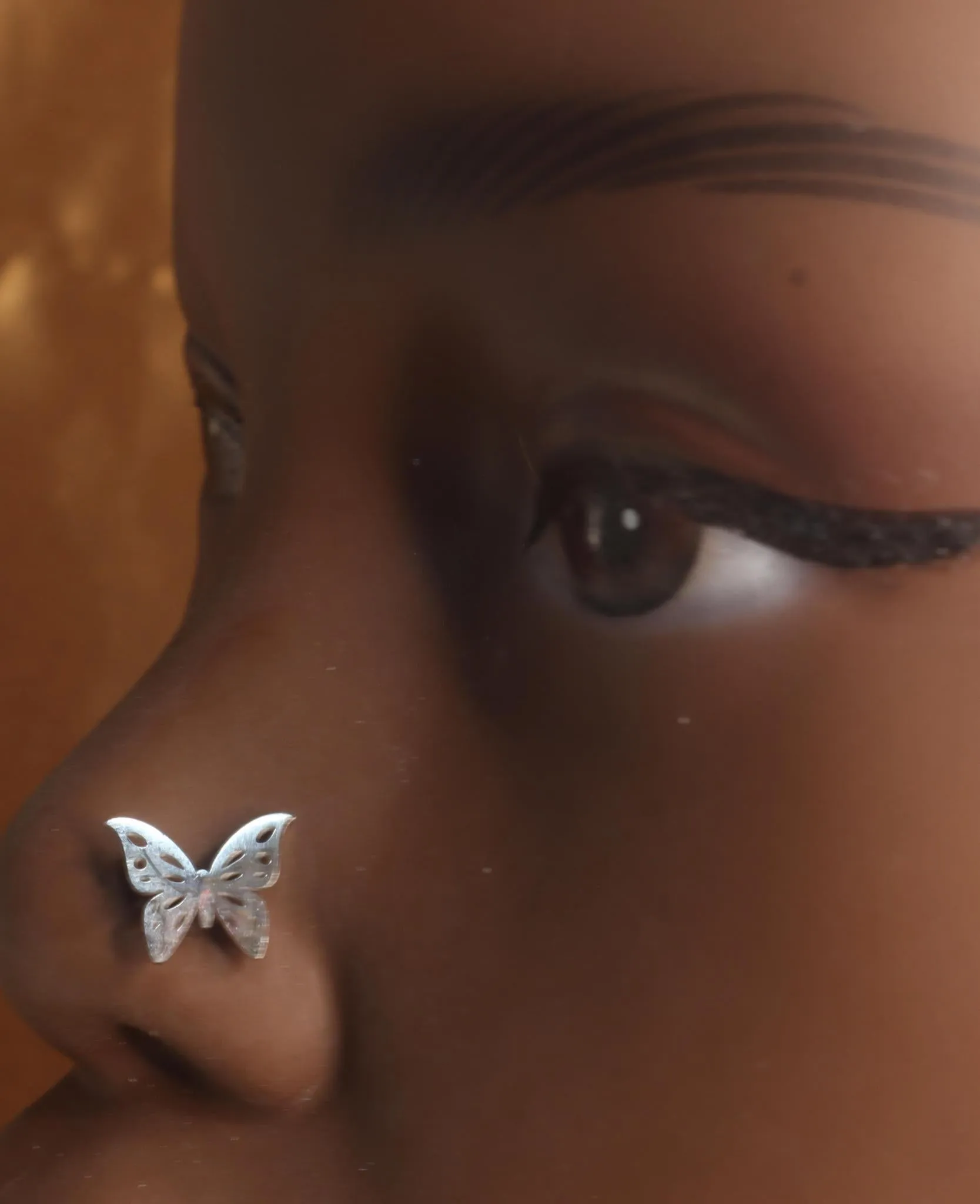 Cute Butterfly Wing Nose Stud Piercing