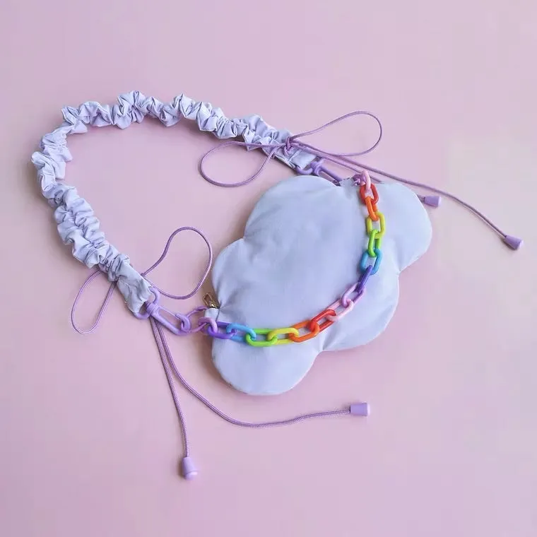 CUTE PASTEL PURPLE CLOUDS BAG BY20001