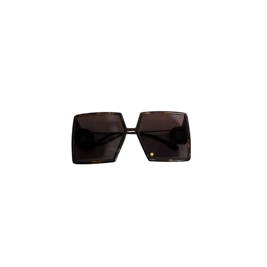 DIOR Brown & Black lack Square Oversized Montaigne Sunglasses | Gently Used |