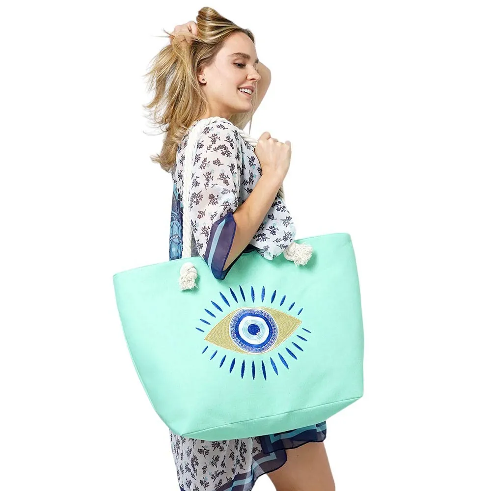 Evil Eye Beach Bag Tote Bag