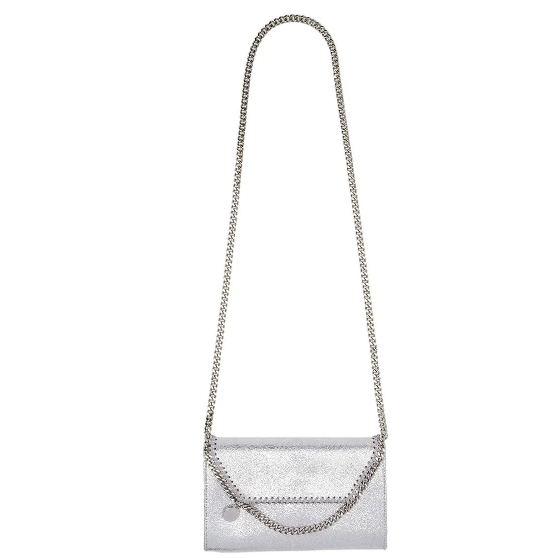 Falabella Wallet on Chain, Silver