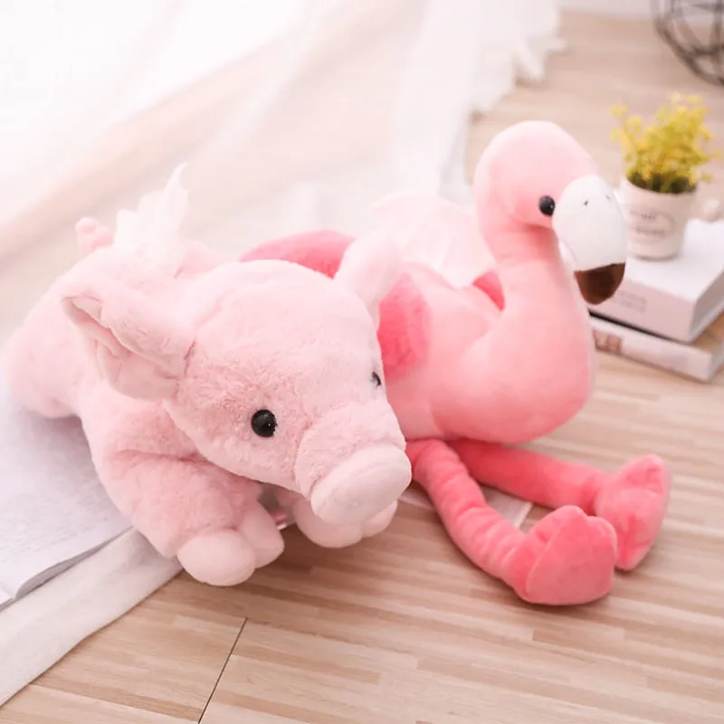 Flamingo de peluche