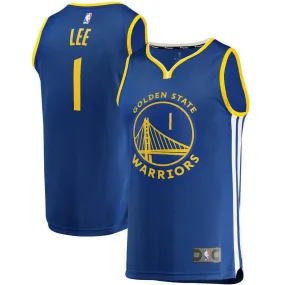 Golden State Warriors Damion Lee Fanatics Branded Replica Fast Break Player Team Icon Jersey Kids - Blue | Ireland R5677O2