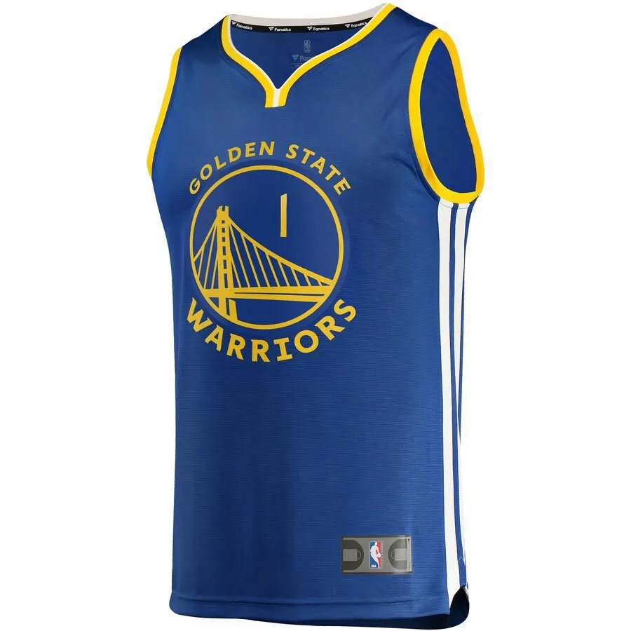 Golden State Warriors Damion Lee Fanatics Branded Replica Fast Break Player Team Icon Jersey Kids - Blue | Ireland R5677O2