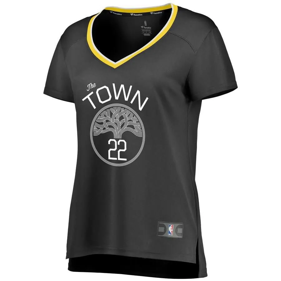 Golden State Warriors Glenn Robinson III Fanatics Branded Replica Fast Break Statement Jersey Womens - Black | Ireland C7740U1