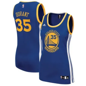 Golden State Warriors Kevin Durant Adidas Replica Road Jersey Womens - Blue | Ireland J1131Z9