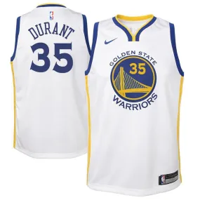 Golden State Warriors Kevin Durant Nike Swingman Association Jersey Kids - White | Ireland G7669G2