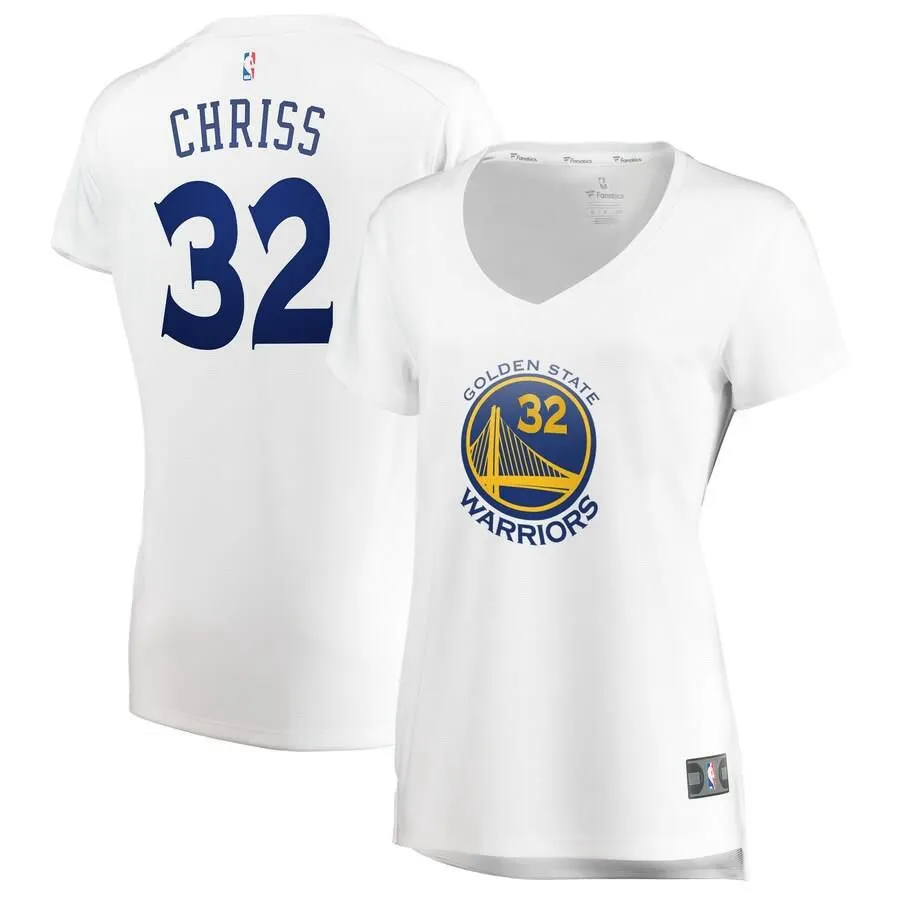 Golden State Warriors Marquese Chriss Fanatics Branded Fast Break Player Association Jersey Womens - White | Ireland J0112S0