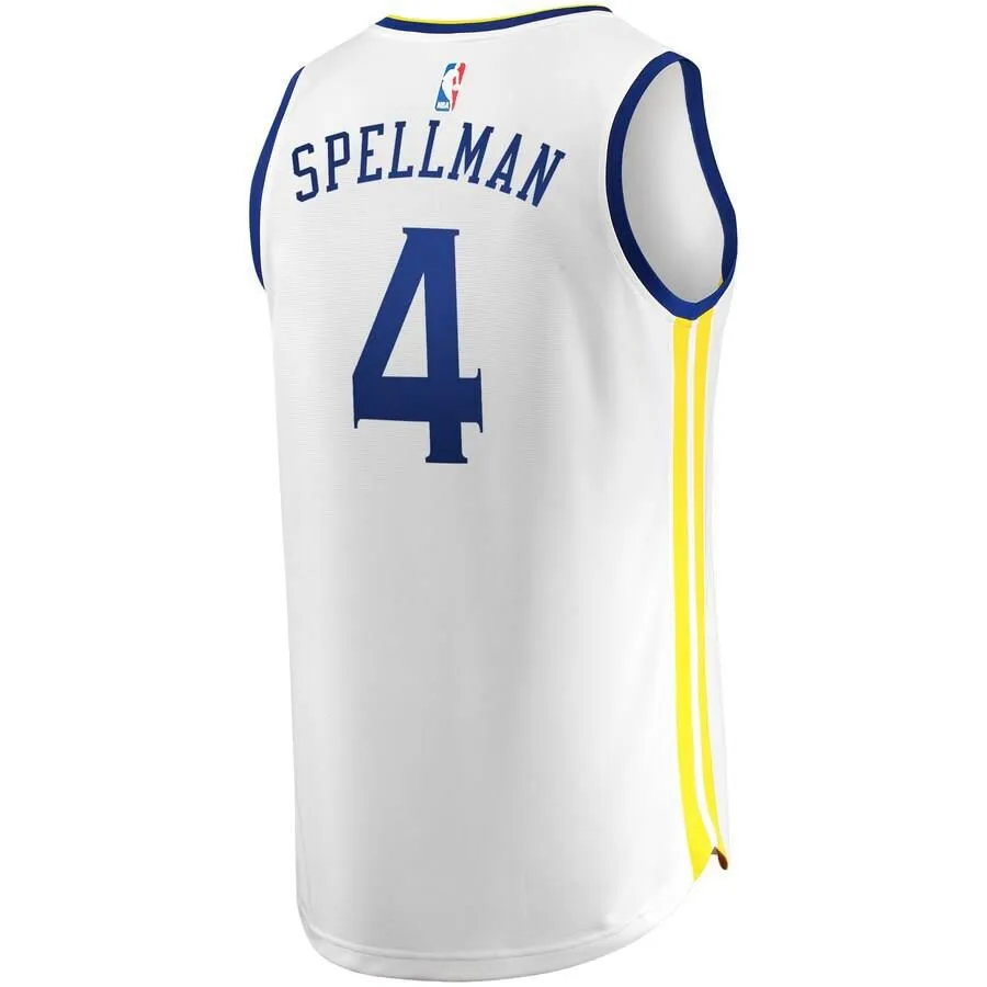 Golden State Warriors Omari Spellman Fanatics Branded Replica Fast Break Player Association Jersey Kids - White | Ireland R6530M0