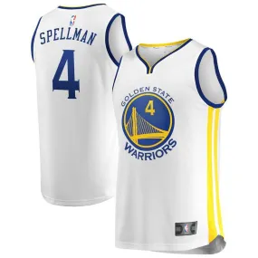 Golden State Warriors Omari Spellman Fanatics Branded Replica Fast Break Player Association Jersey Kids - White | Ireland R6530M0