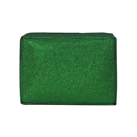 Green Glitter NGIL Large Cosmetic Travel Pouch