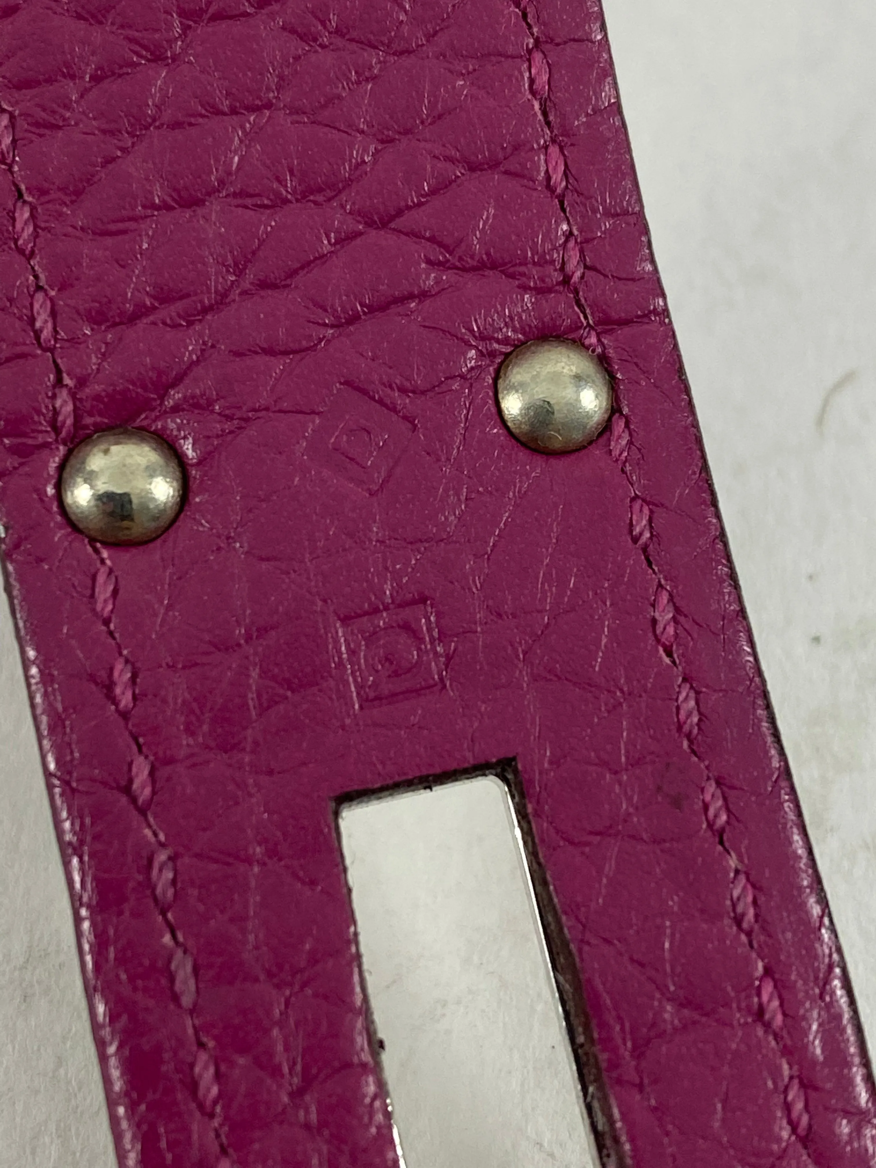 Hermes Tosca Magenta Taurillon Clemence Jypsiere 34 Crossbody Bag