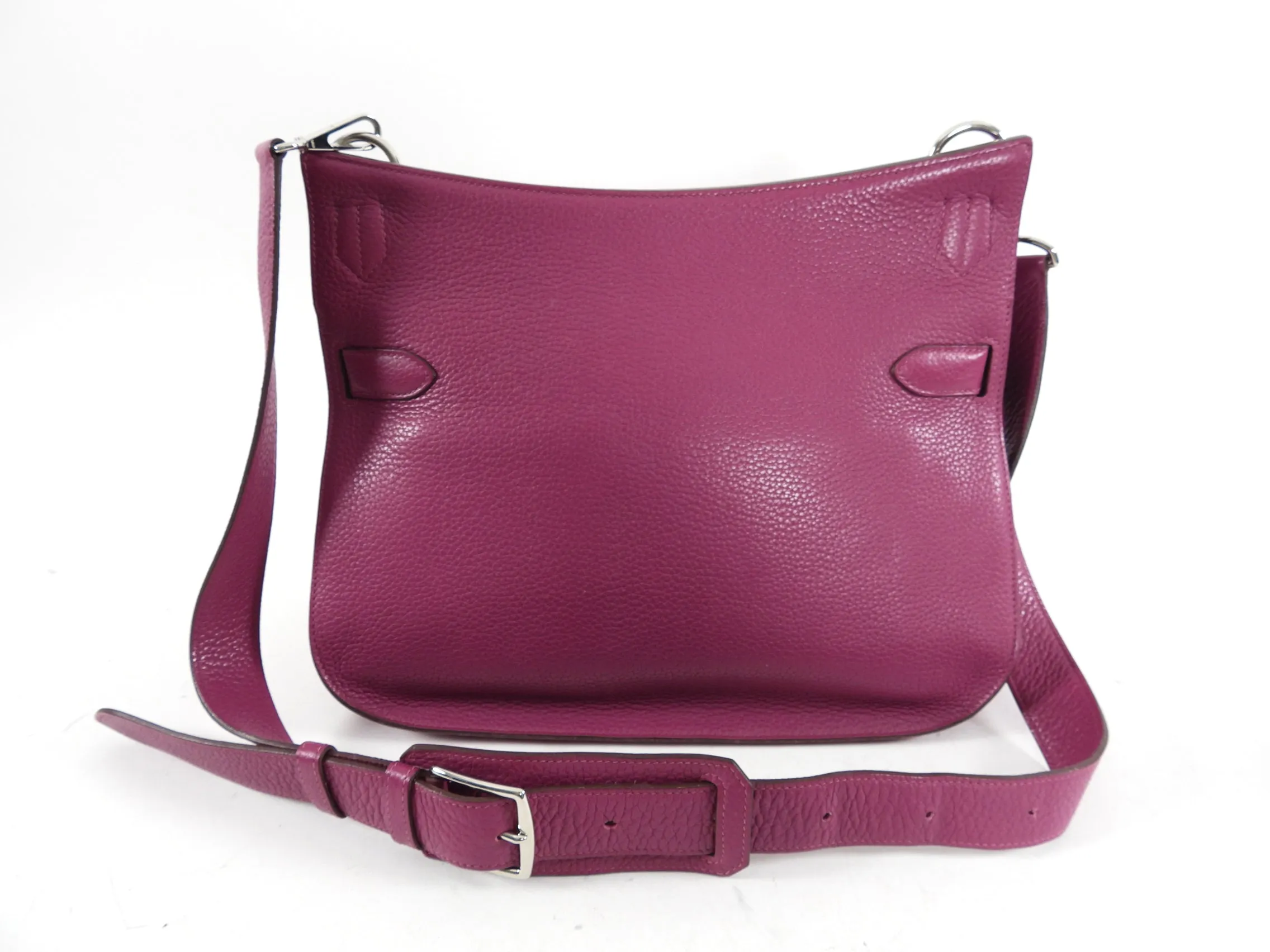 Hermes Tosca Magenta Taurillon Clemence Jypsiere 34 Crossbody Bag