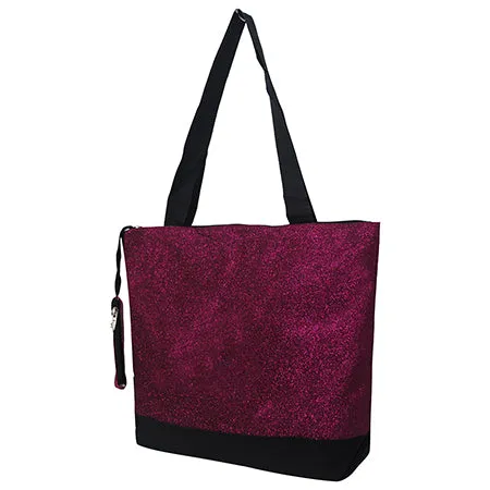 Hot Pink Glitter NGIL Canvas Tote Bag