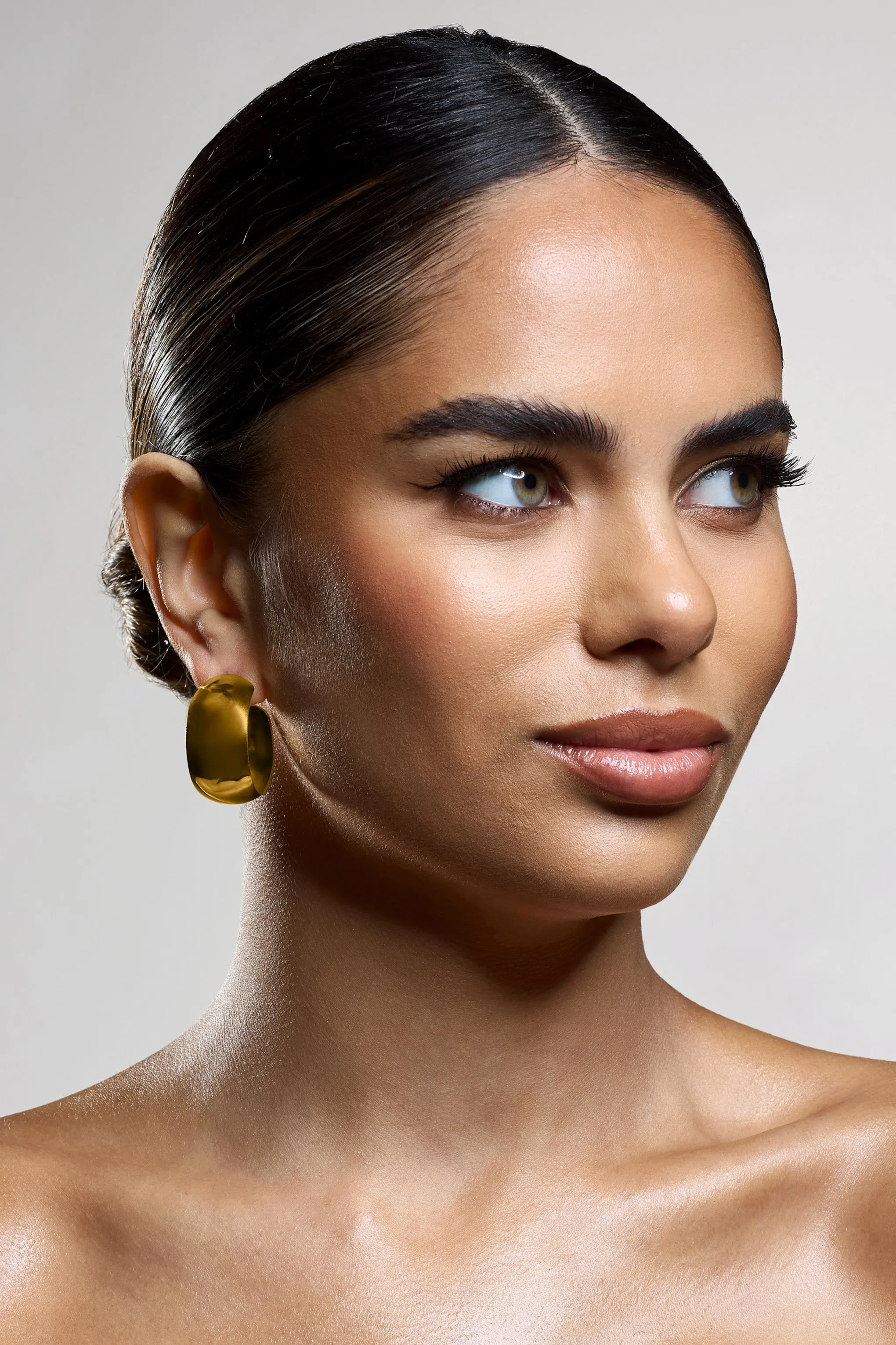 Isabeau | Gold Chunky Hoop Earrings