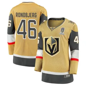 Jonas Rondbjerg  Vegas Golden Knights Fanatics Branded Women's 2023 Stanley Cup Champions Home Breakaway Jersey - Gold