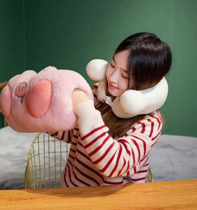 Kawaii Pig Neck Pillow And Hand Warmer PN6078