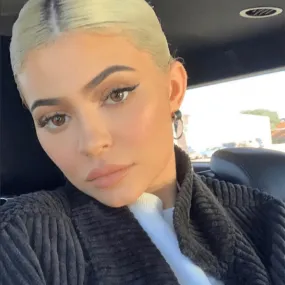 Kylie Jenner in Linked Hoops