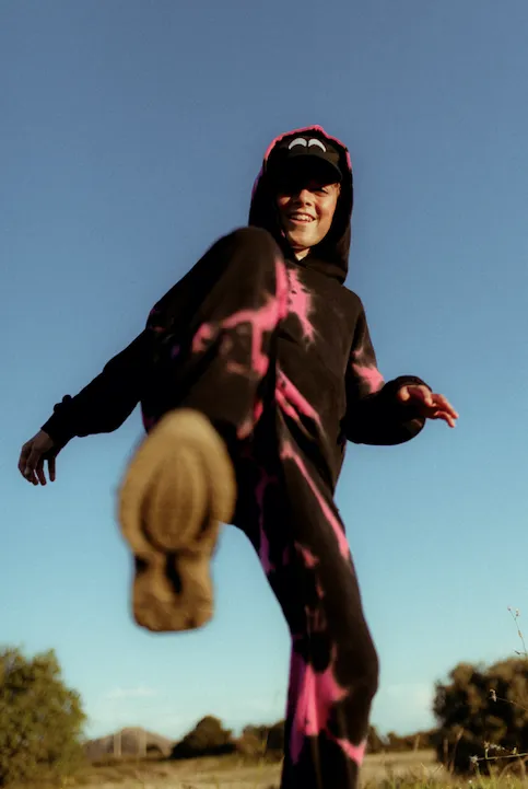 LMH Shocking Pink TIe Dye Sweatpants