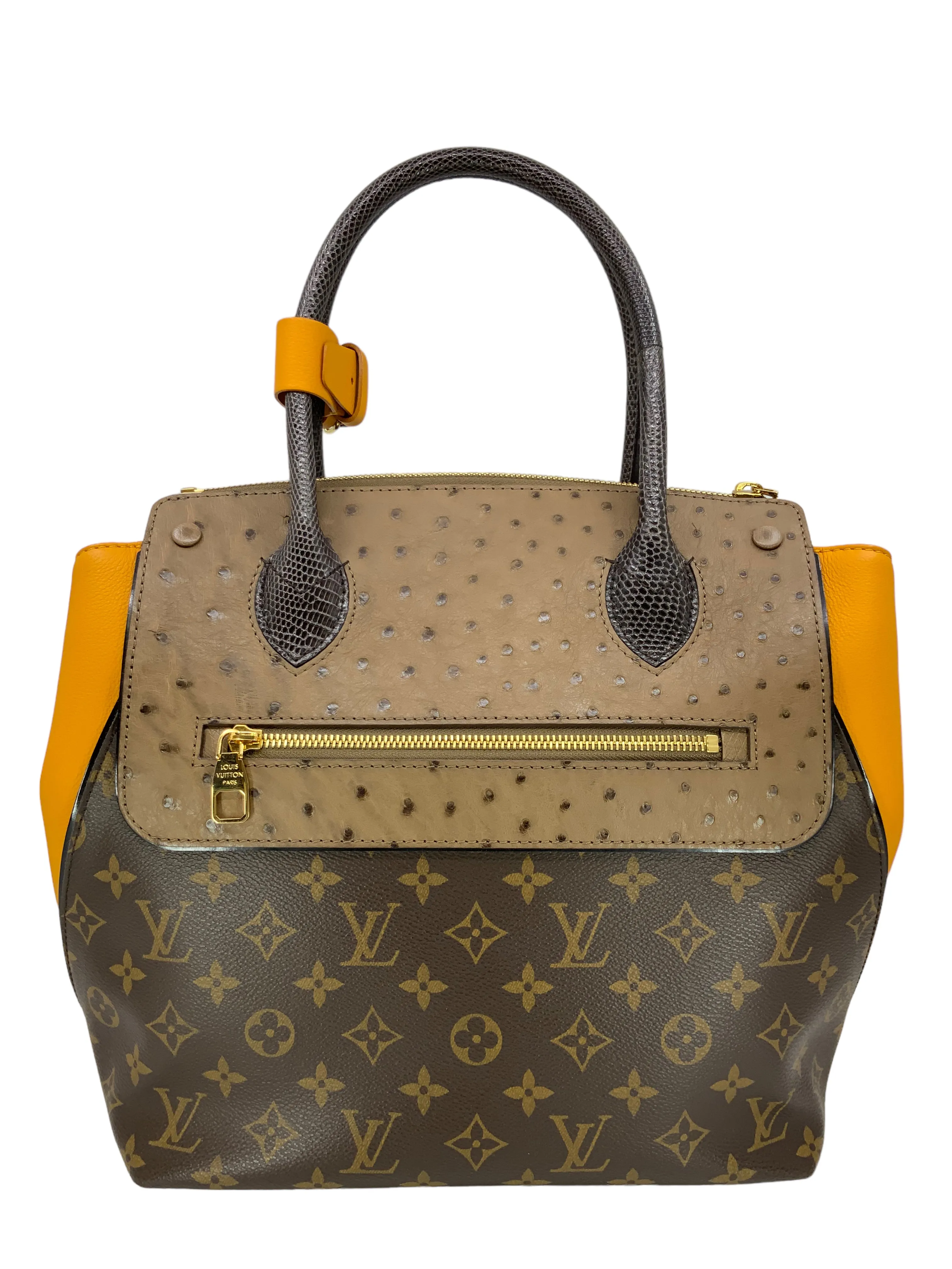 LOUIS VUITTON Limited Edition Bordeaux Exotique Monogram Majestueux MM Tote Bag