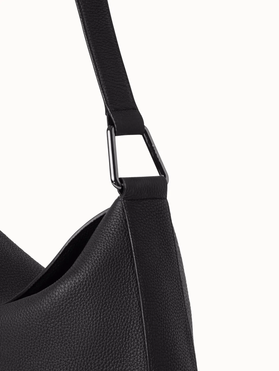 Medium Anna Hobo-Tasche aus Leder