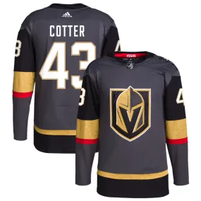 Paul Cotter Vegas Golden Knights adidas Alternate Authentic Pro Jersey - Gray