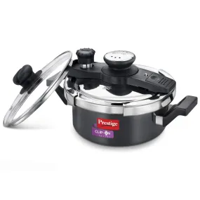 Prestige ClipOn Mini Induction Base Hard Anodised Pressure Cooker with Lid 180mm (Mini)