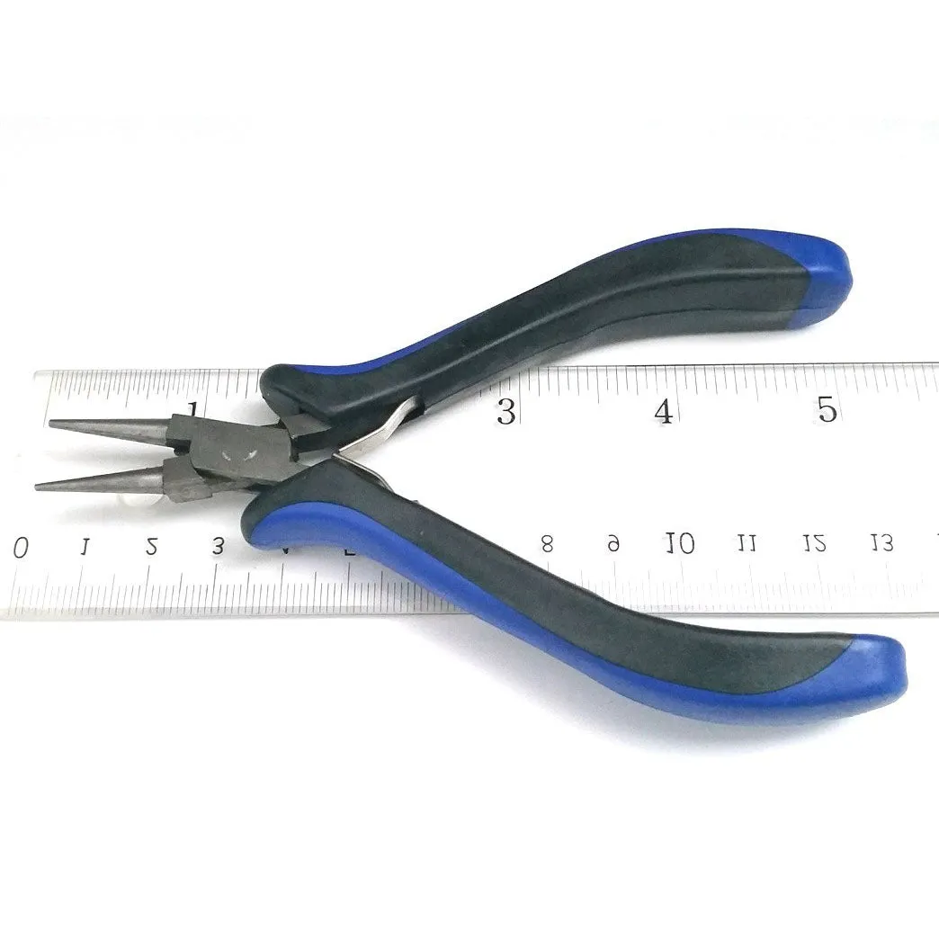 Round Nose Pliers, Jewelry Making Tools, Ergonomic Grip Handles, Box Joint, Return Leaf Spring, Beadsmith Brand, #1160