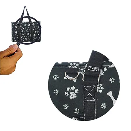 Round Of a Paws NGIL Zippered Caddy Organizer Tote Bag