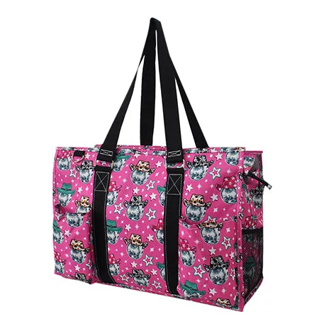 SALE! Disco Cowgirl NGIL Zippered Caddy Large Organizer Tote Bag