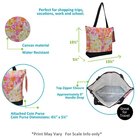 SALE! Tropical Tie Dye NGIL Canvas Tote Bag