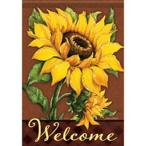 September Sunflower Double Sided DuraSoft Garden Flag