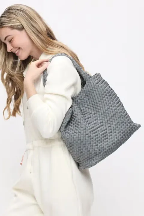 Sky's The Limit - Medium Woven Neoprene Tote