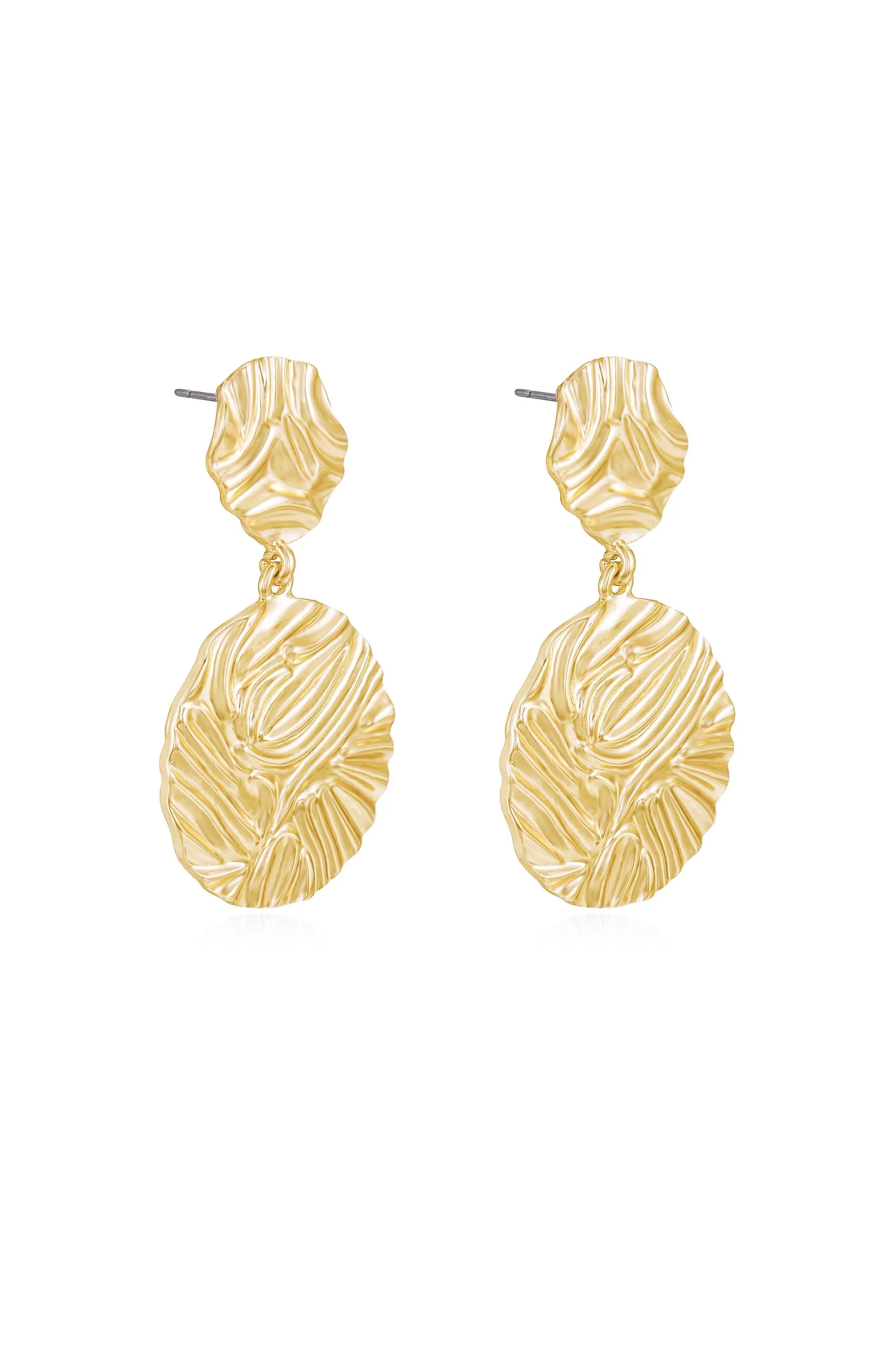 Textured Etching Earrings