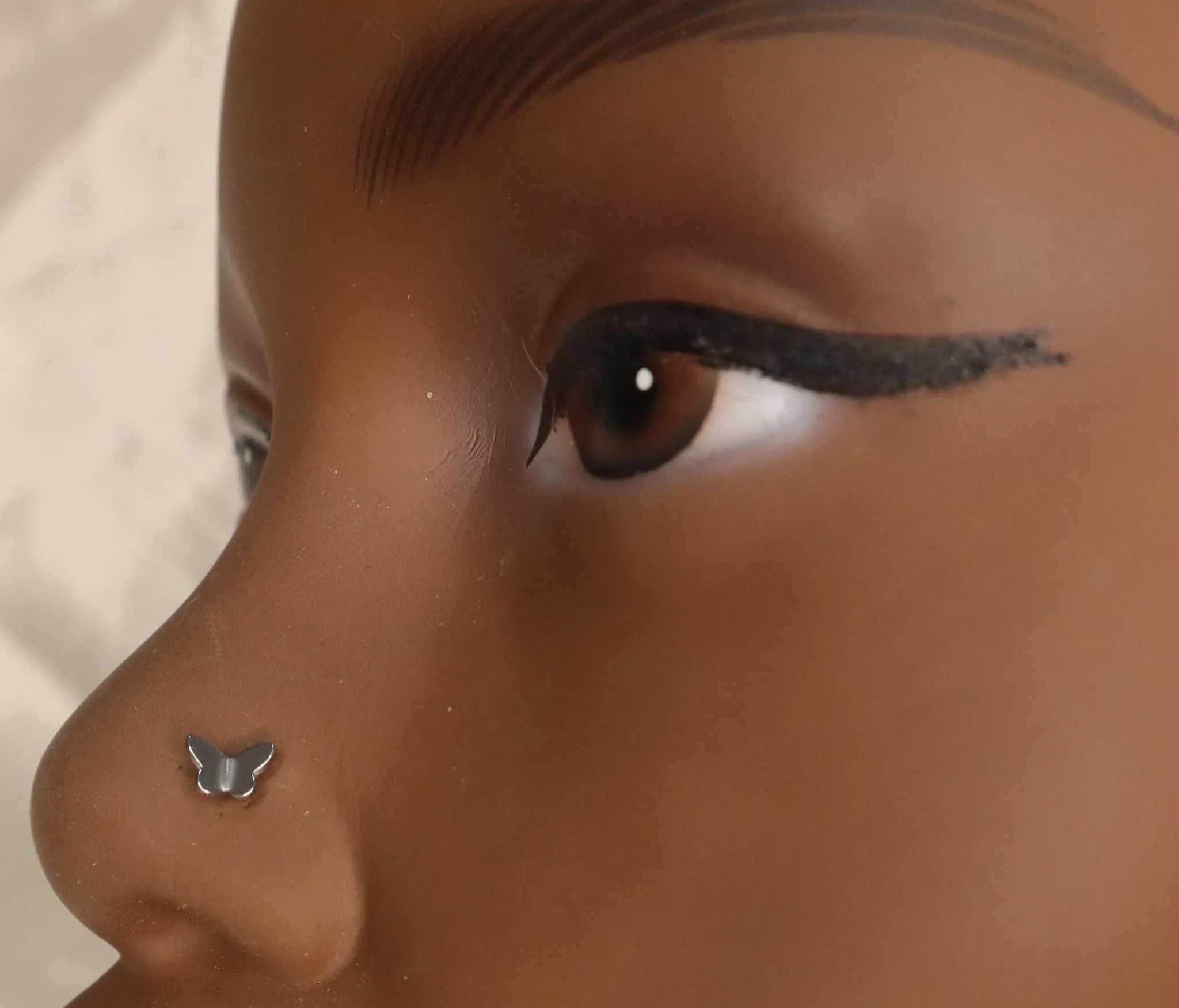 Tiny Dainty Pretty Butterfly Nose Stud Piercing