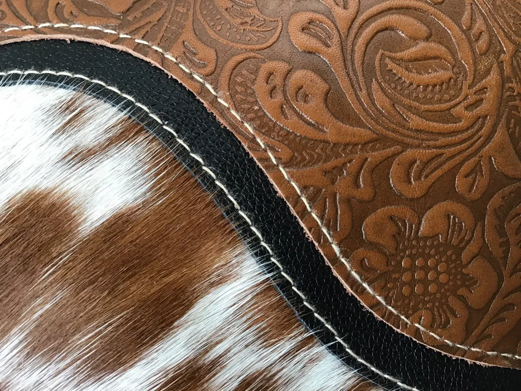 Tooled Hair On Crossbody Purse