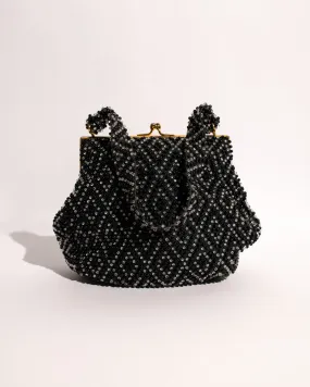 Vintage 1950 Geometric Beaded Mini Bag