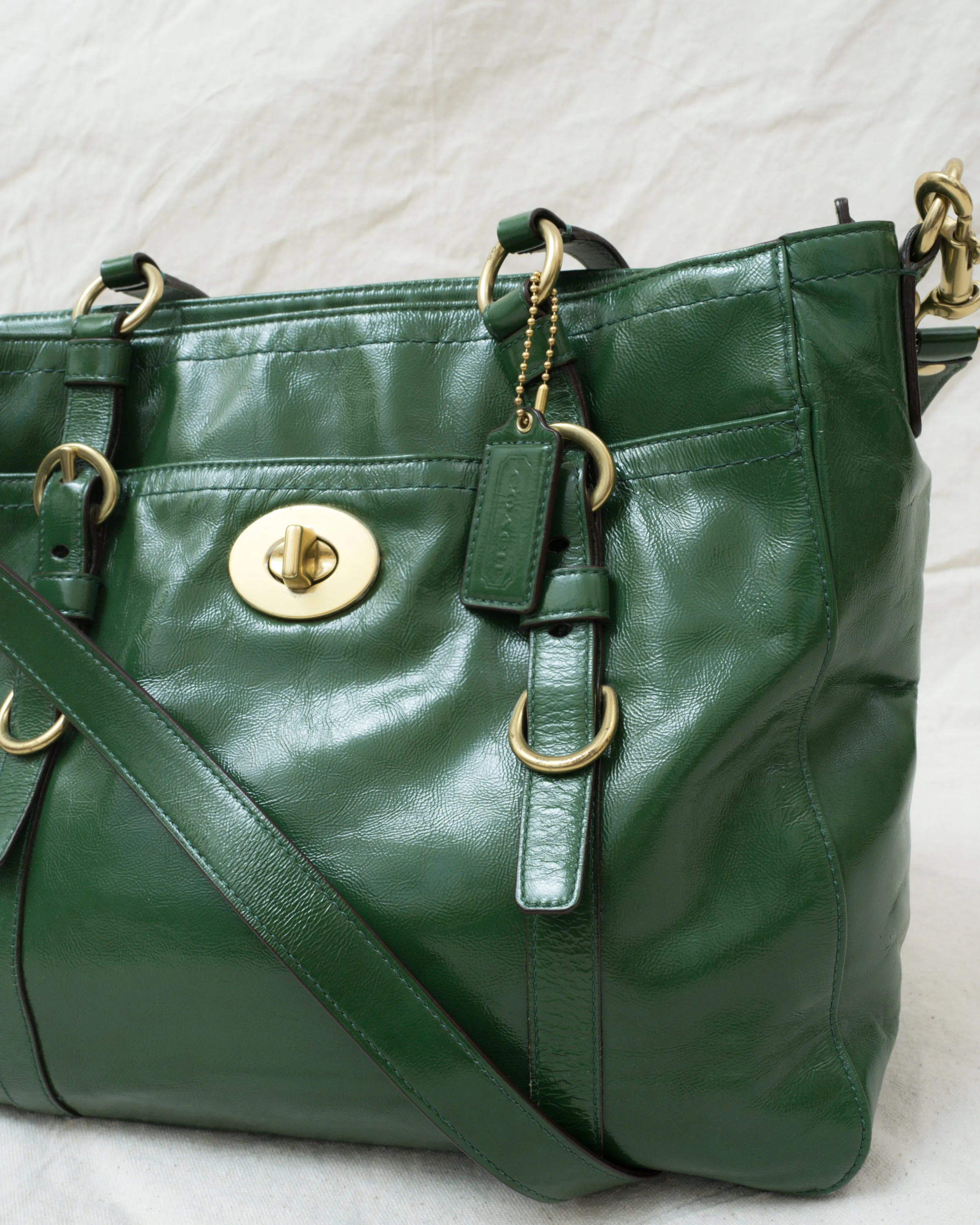 Vintage Patent Leather COACH Bag