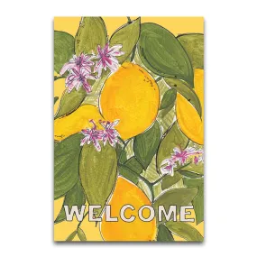 Welcome Lemon Garden Flag